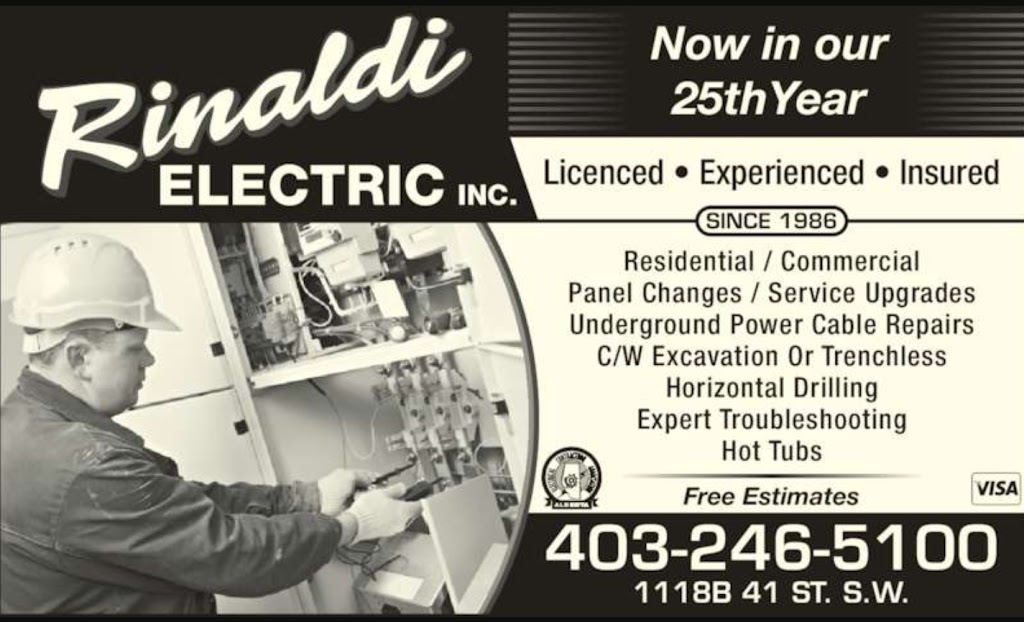 Rinaldi Electric Inc | 1118b 41 St SW, Calgary, AB T3C 1X4, Canada | Phone: (403) 246-5100