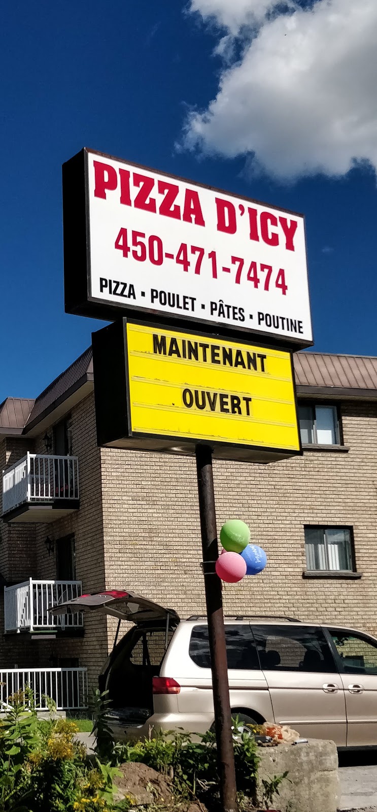 Pizza Dicy | 2894 Chemin Saint-Charles, Terrebonne, QC J6V 1B8, Canada | Phone: (450) 471-7474