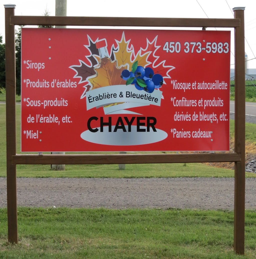 Érablière Chayer inc | 237a QC-236, Saint-Louis-de-Gonzague, QC J0S 1T0, Canada | Phone: (450) 373-5983