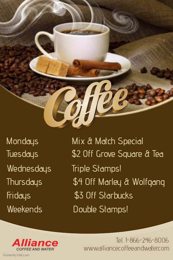 Alliance Coffee And Water | 760 Notre Dame Ave, Sudbury, ON P3A 2T4, Canada | Phone: (705) 566-8484