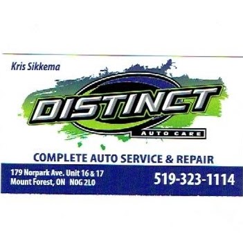 Distinct Auto Care Inc | 179 Norpark Ave #17, Mount Forest, ON N0G 2L0, Canada | Phone: (519) 323-1114