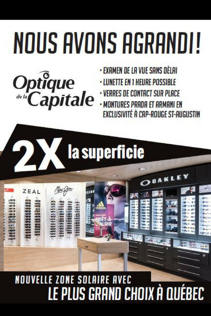 Optique de la Capitale | 810 Route Jean-Gauvin, Québec, QC G2G 1P8, Canada | Phone: (418) 861-8887