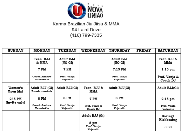 Karma Brazilian Jiu Jitsu | 94 Laird Dr, East York, ON M4G 3V2, Canada | Phone: (416) 799-7335