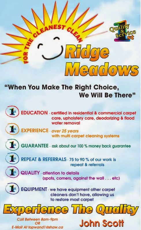 Ridge Meadows Carpet Care | 21387 Dewdney Trunk Rd, Maple Ridge, BC V2X 3G5, Canada | Phone: (604) 463-6619