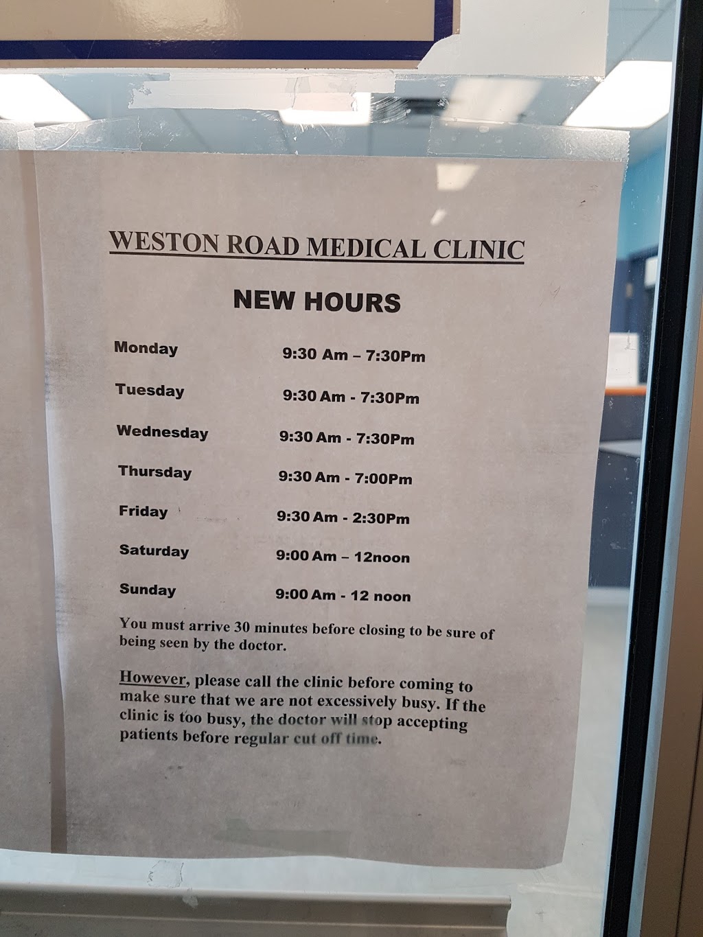 Primacy - Weston Road Medical Clinic | 2549 Weston Rd, York, ON M9N 2A7, Canada | Phone: (416) 240-8282