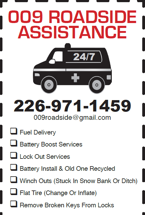 009 Roadside Assistance | 20 Hebert St, Guelph, ON N1E 0B5, Canada | Phone: (226) 971-1459