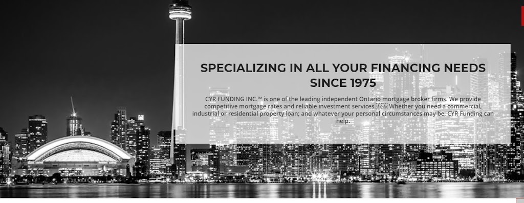 CYR Funding Inc | 300 John St. Suite 328, Thornhill, ON L3T 5W4, Canada | Phone: (905) 731-1111