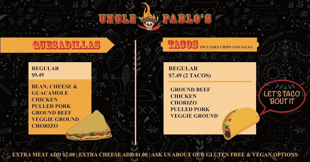 Uncle Pablo’s | 6504 170 Ave NW, Edmonton, AB T5Y 3X6, Canada | Phone: (825) 200-0822