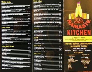 Namaste Kitchen | 670 Coronation Dr Unit 6, Scarborough, ON M1E 4V8, Canada | Phone: (416) 282-7895