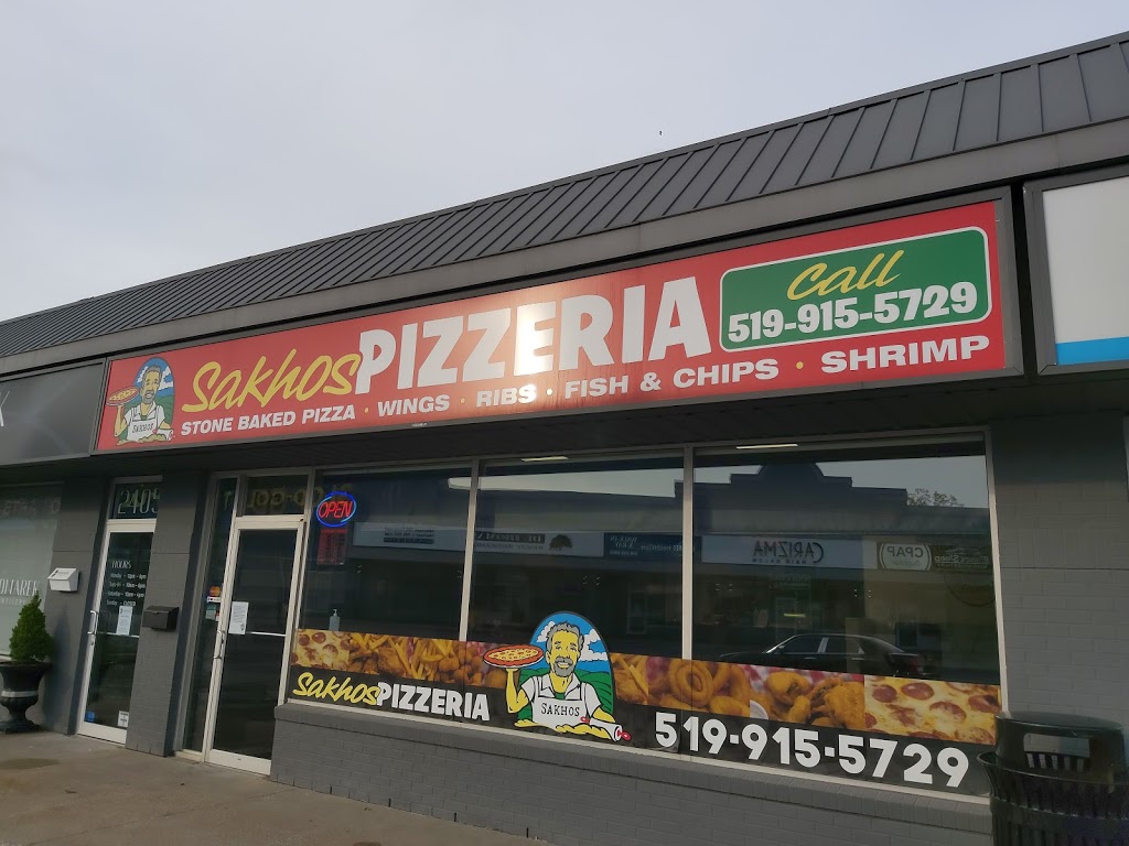 Sakhos Pizzeria | 2405 Dougall Road Unit 2, Windsor, ON N8X 1T3, Canada | Phone: (519) 915-5729