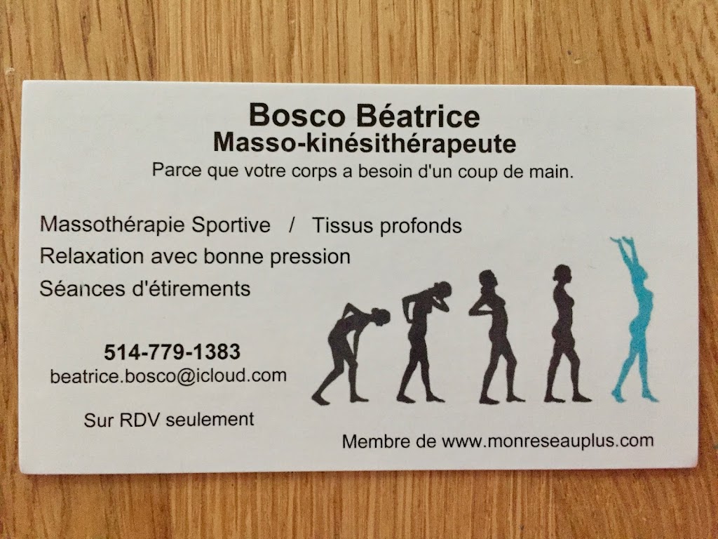 Béatrice Bosco | 635 Rue Gamble, Deux-Montagnes, QC J7R 6E4, Canada | Phone: (514) 779-1383