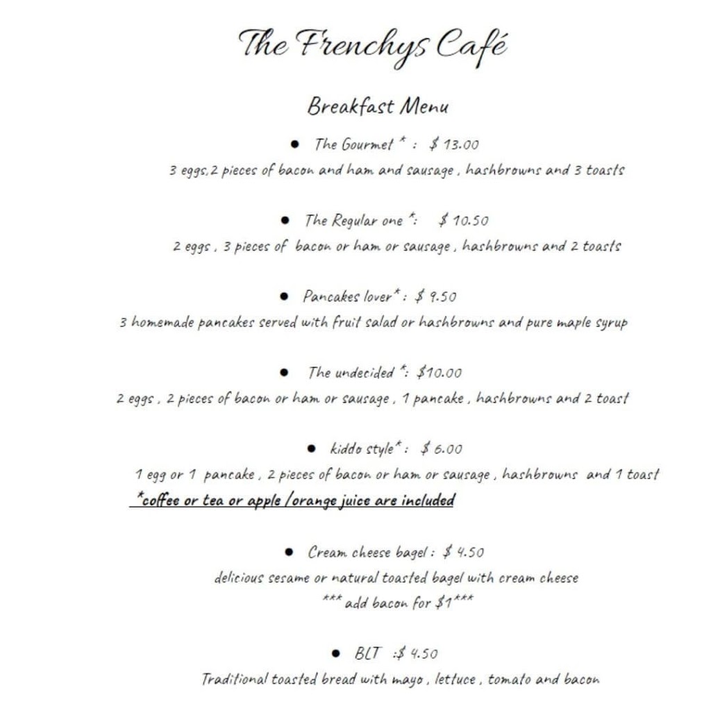 The Frenchys Café | 560 Main St, Asquith, SK S0K 0J0, Canada | Phone: (306) 329-0042