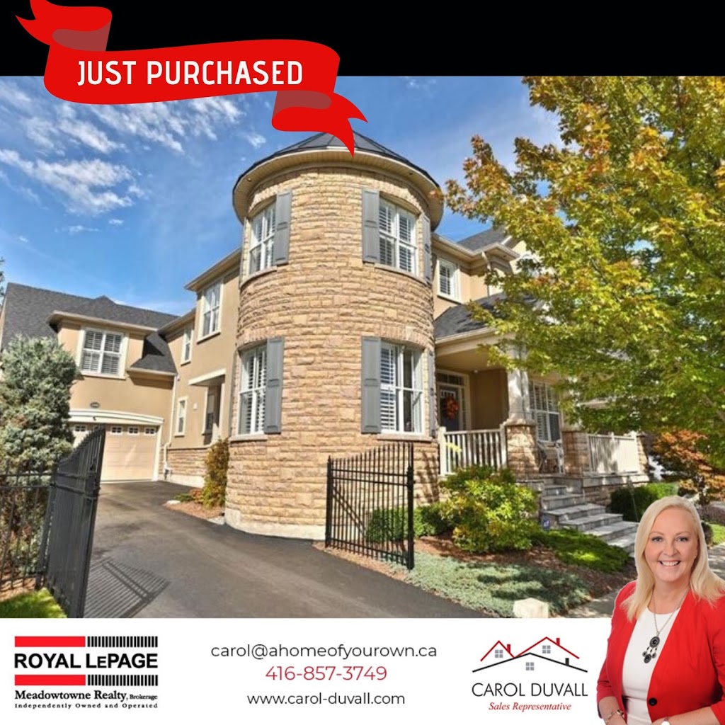 Carol Duvall, Royal LePage Meadowtowne Realty | 1648 Dempsey Crescent, Milton, ON L9T 5M5, Canada | Phone: (416) 857-3749