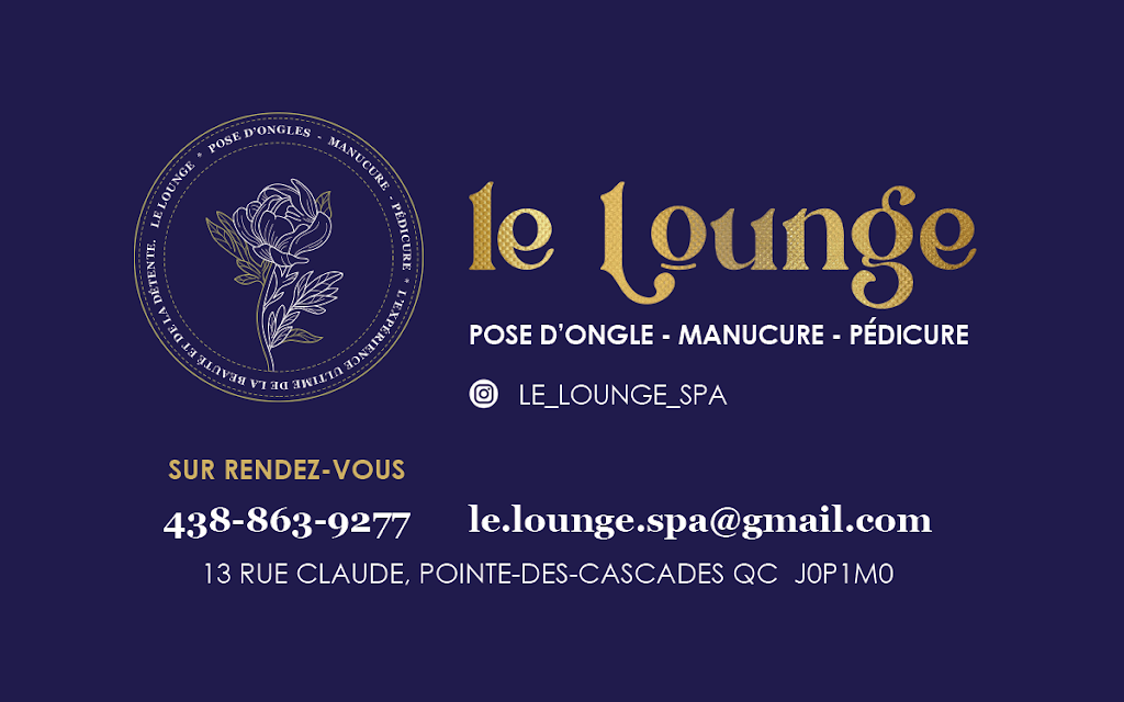 Le Lounge - spa | 13 Rue Claude, Pointe-des-Cascades, QC J0P 1M0, Canada | Phone: (438) 863-9277