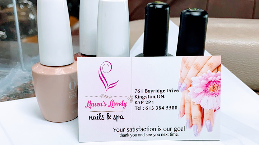 Lauras lovely nails & spa | 761 Bayridge Dr, Kingston, ON K7P 2P1, Canada | Phone: (613) 384-5588