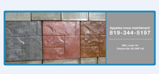 Brico Béton Vibré Enr Trottier Richard | Rang Craig 161, 9901, Chesterville, QC G0P 1J0, Canada | Phone: (819) 344-5197