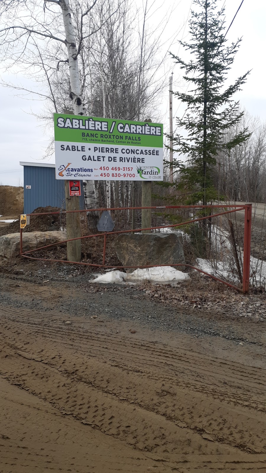 Sablière/Carrière Excavation St-Césaire | 1242 Chemin Bachand #728, Roxton Falls, QC J0H 1E0, Canada | Phone: (450) 469-3157