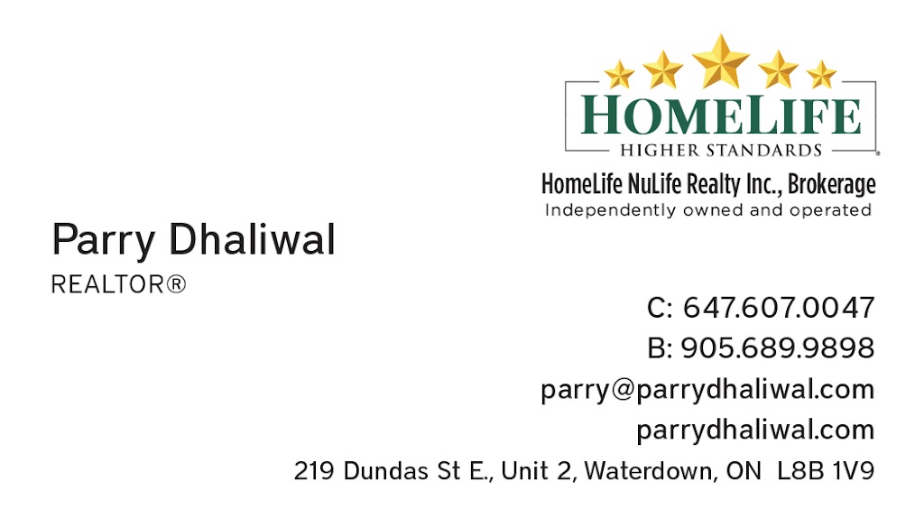 Parry Dhaliwal | 219 Dundas St E #2, Waterdown, ON L8B 1V9, Canada | Phone: (647) 607-0047