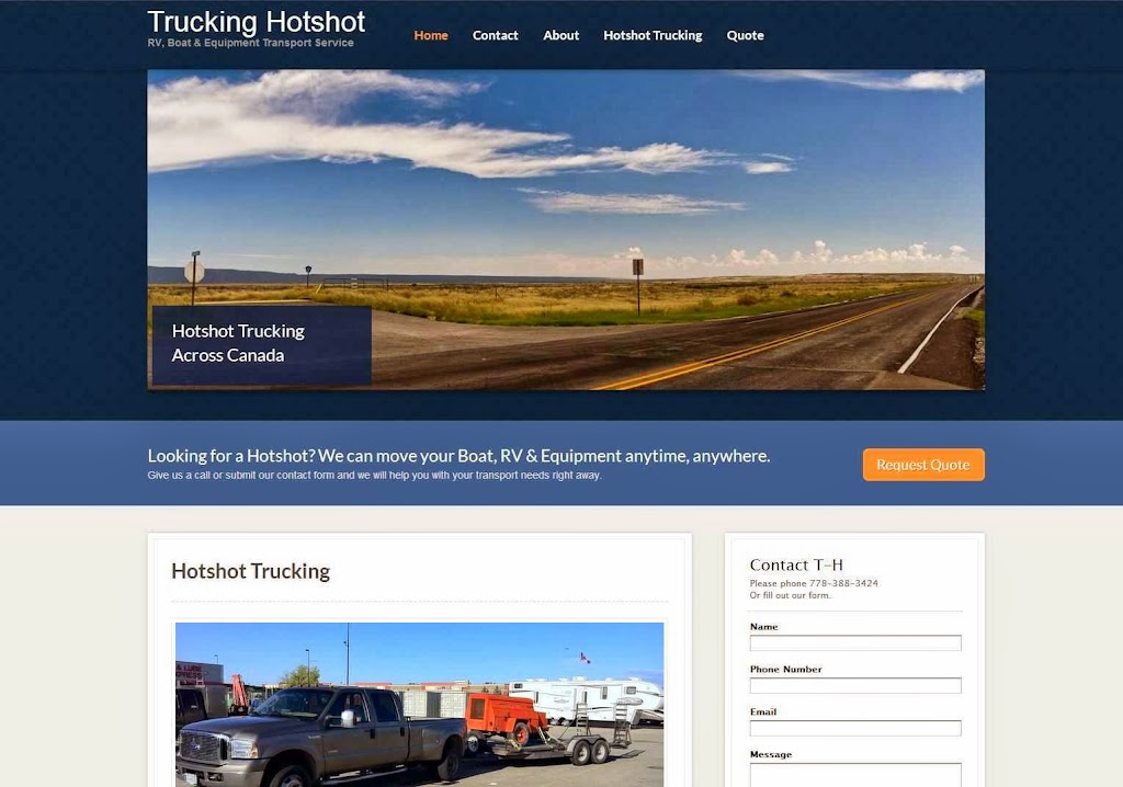 Trucking Hotshot | 1031 200 St, Langley, BC V2Z 1W2, Canada | Phone: (778) 388-3424