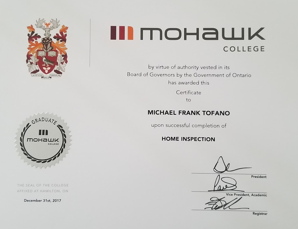 Michael Tofano Property & Home Inspections | 11 Nightingale Dr, Brantford, ON N3T 0G2, Canada | Phone: (226) 938-1882