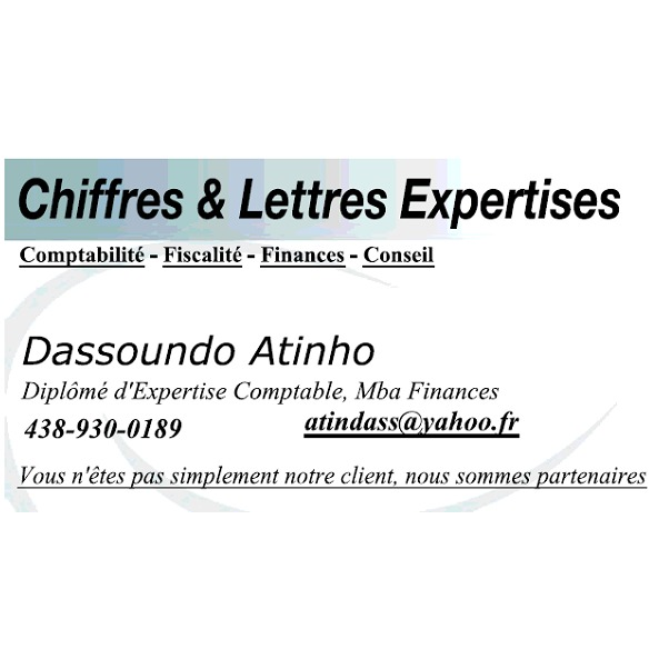 Comptable à Montréal - Chiffres & Lettres Expertises Comptables | 1759 Boul Henri-Bourassa E #506, Montréal, QC H2C 1J6, Canada | Phone: (438) 930-0189