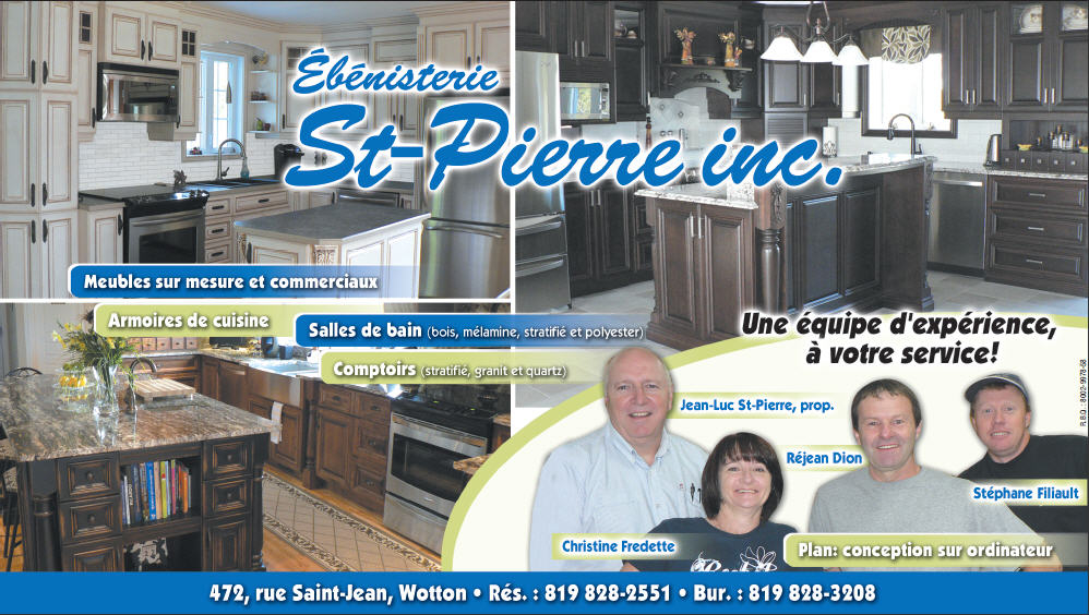 Ebenisterie St-Pierre | 472 Rue Saint Jean, Wotton, QC J0A 1N0, Canada | Phone: (819) 828-3208