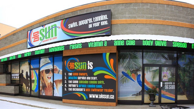 Big Sun Beachwear and Tanning | 4311 27 St, Vernon, BC V1T 4Y5, Canada | Phone: (250) 545-9313