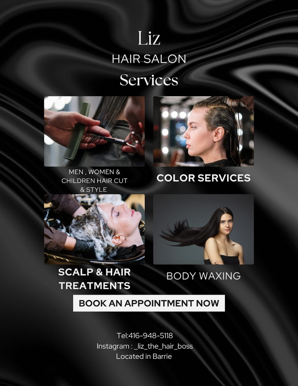 Liz the hair boss | 30 Rosenfeld Dr, Barrie, ON L4M 5X2, Canada | Phone: (416) 948-5118