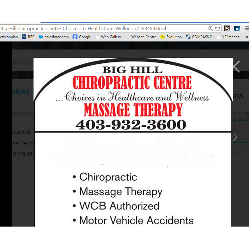 Big Hill Chiropractic & Massage Therapy Centre | 512 1 St W, Cochrane, AB T4C 1A6, Canada | Phone: (403) 932-3600