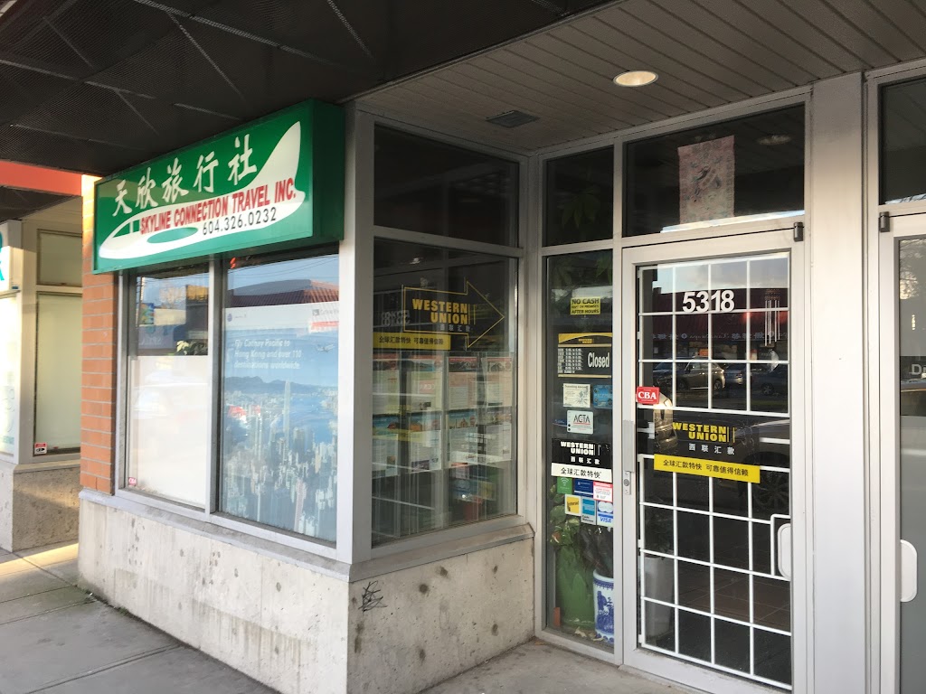 Skyline Connection Travel Inc | 5318 Victoria Drive, Vancouver, BC V5P 3V7, Canada | Phone: (604) 326-0232