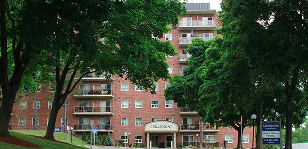 Cedarpoint Apartments | 190 Cedar St, Cambridge, ON N1S 1W5, Canada | Phone: (519) 620-0633