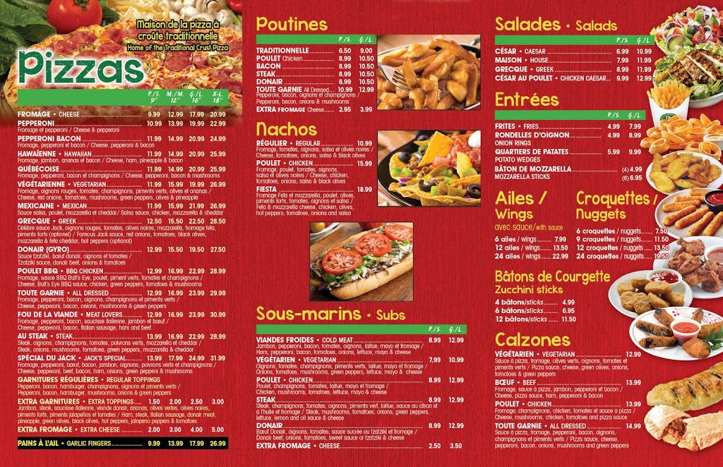 Pizza Jack | 9190b Boulevard de St Canut, Mirabel, QC J7N 1P3, Canada | Phone: (450) 530-2222