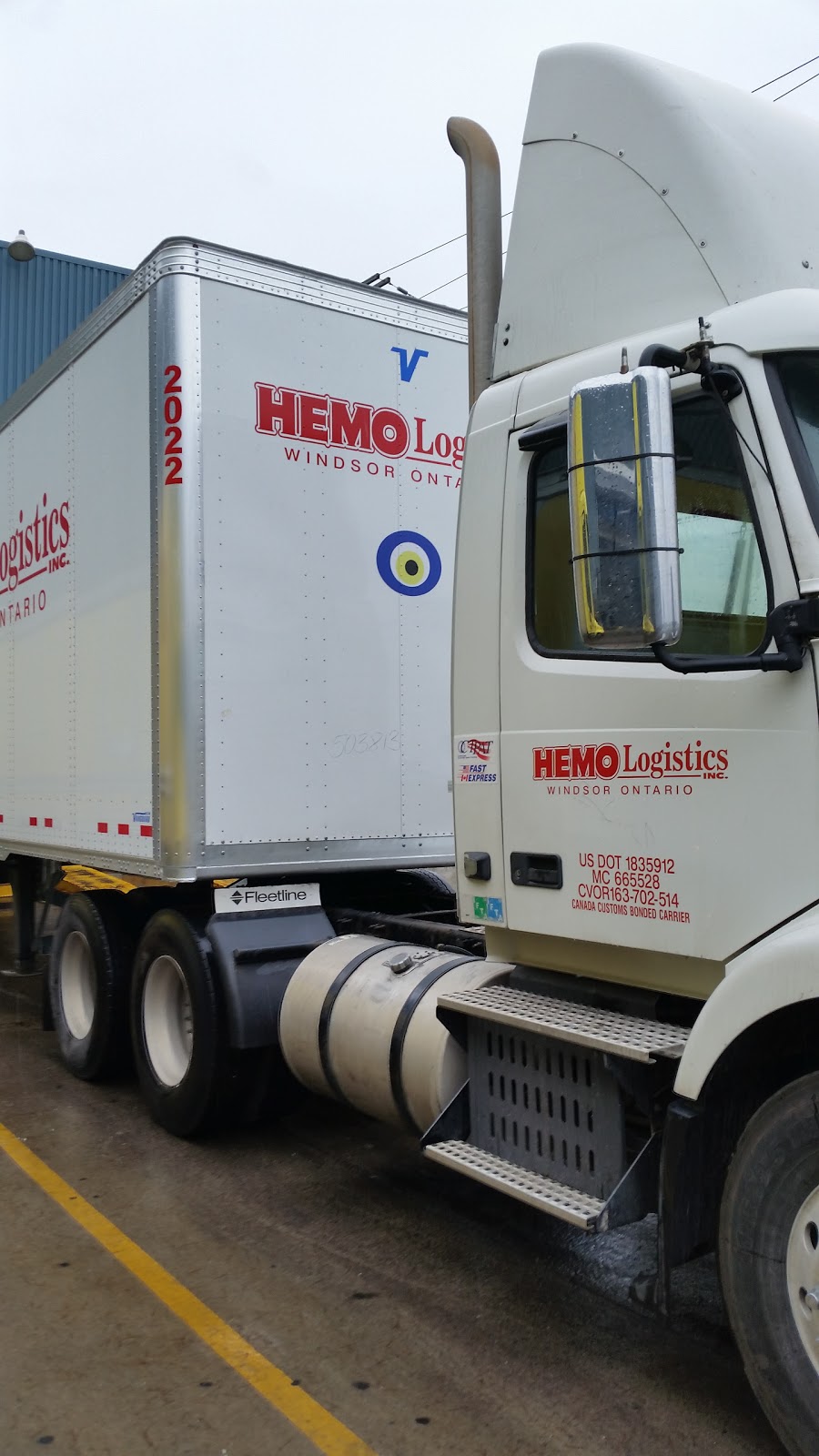 Hemo Logistics Inc | 2015 N Talbot Rd, Windsor, ON N9A 6J3, Canada | Phone: (519) 737-1111