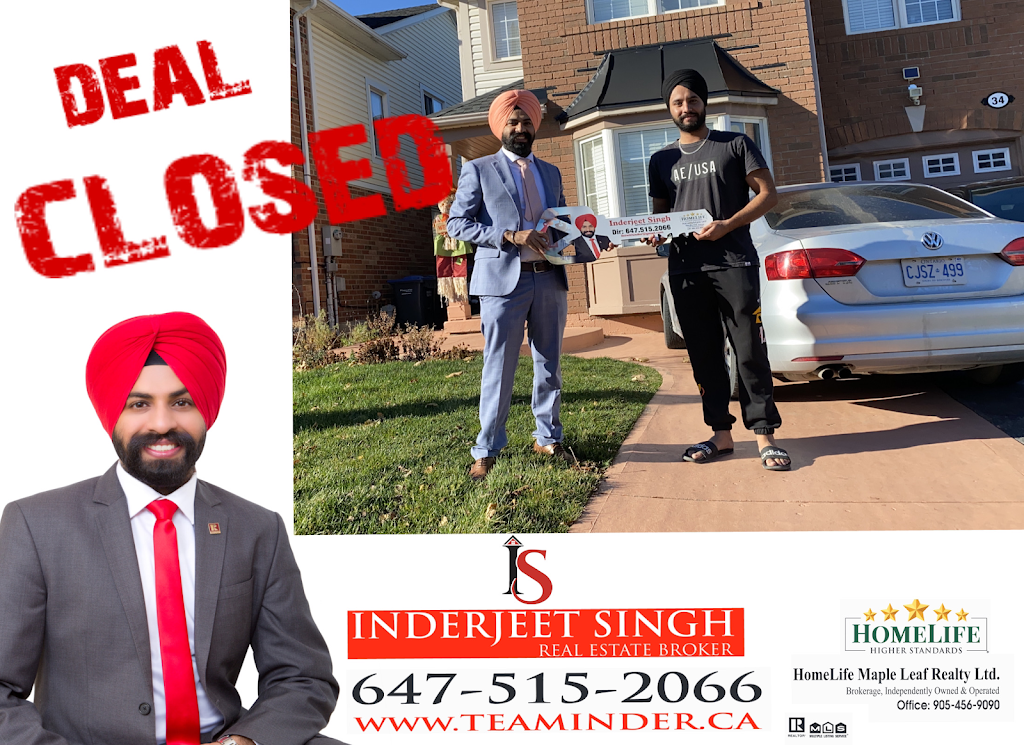 INDERJEET SINGH REAL ESTATE BROKER - We Turn HOPE Into HOME | 80 Eastern Ave, Brampton, ON L6W 1X9, Canada | Phone: (647) 515-2066