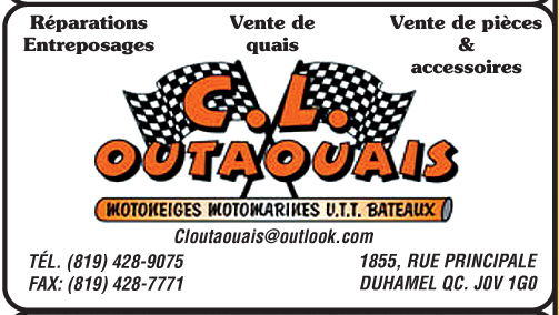 C. L Outaouais | 1859 Rue Principale, Duhamel, QC J0V 1G0, Canada | Phone: (819) 428-9075