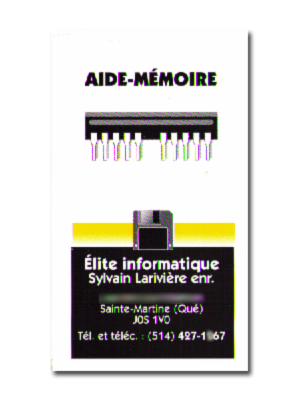 Elite Informatique | 351 Rue Saint-Joseph, Sainte-Martine, QC J0S 1V0, Canada | Phone: (514) 667-4537