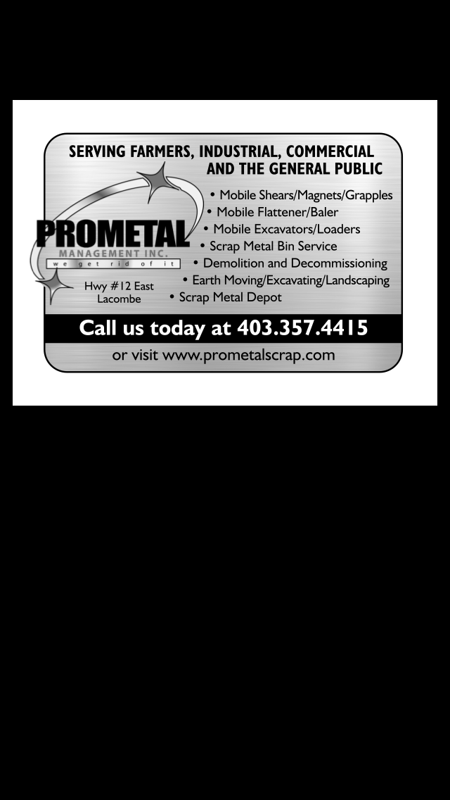 Prometal Management Inc | 262053 C&E Trail, Ponoka County, AB T4J 1R3, Canada | Phone: (403) 782-3013