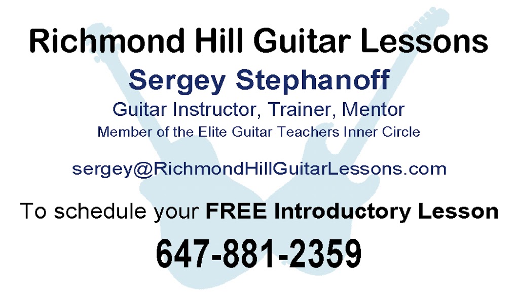 Richmond Hill Guitar Lessons | 42 Michael Dr, Richmond Hill, ON L4C 5W7, Canada | Phone: (647) 881-2359