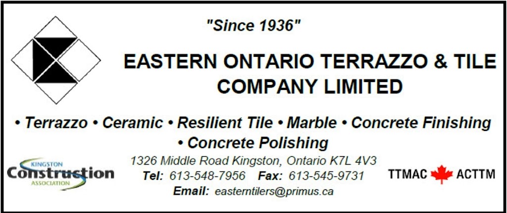 Eastern Ontario Terrazzo & Tile Co Ltd | 1326 Middle Rd, Kingston, ON K7L 4V3, Canada | Phone: (613) 548-7956