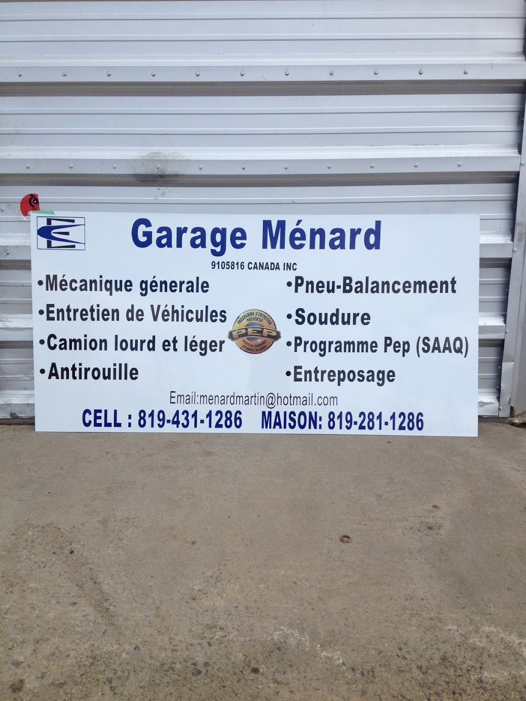 garage menard/9105816 canada inc | 891 3e Rang, Thurso, QC J0X 3B0, Canada | Phone: (819) 431-1286