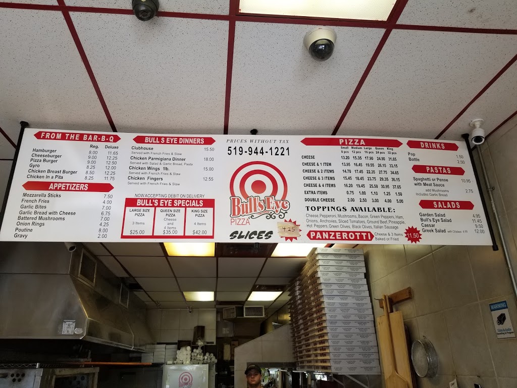 Bulls Eye Pizza East | 214 Lauzon Rd, Windsor, ON N8S 3L6, Canada | Phone: (519) 944-1221