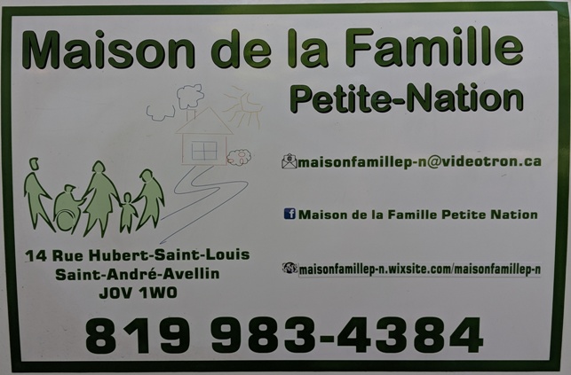 Maison De La Famille Petite-Nation | 14 Rue Hubert, Rue Hubert-St-Louis, Papineau, QC J0V 1W0, Canada | Phone: (819) 983-4384