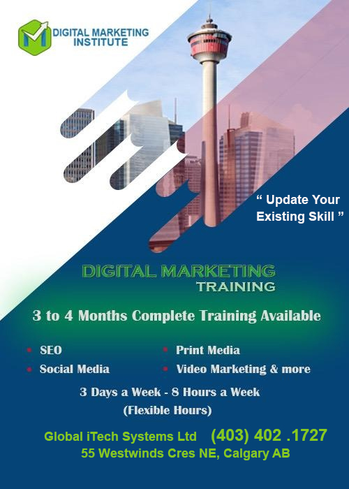 Digital Marketing Training Center | 4670 63 Ave NE, Calgary, AB T3J 0G7, Canada | Phone: (403) 801-2309