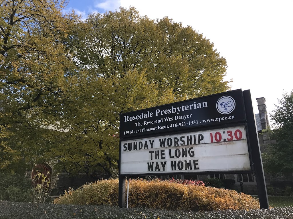 Rosedale Presbyterian Church | 129 Mt Pleasant Rd, Toronto, ON M4W 1R4, Canada | Phone: (416) 921-1931