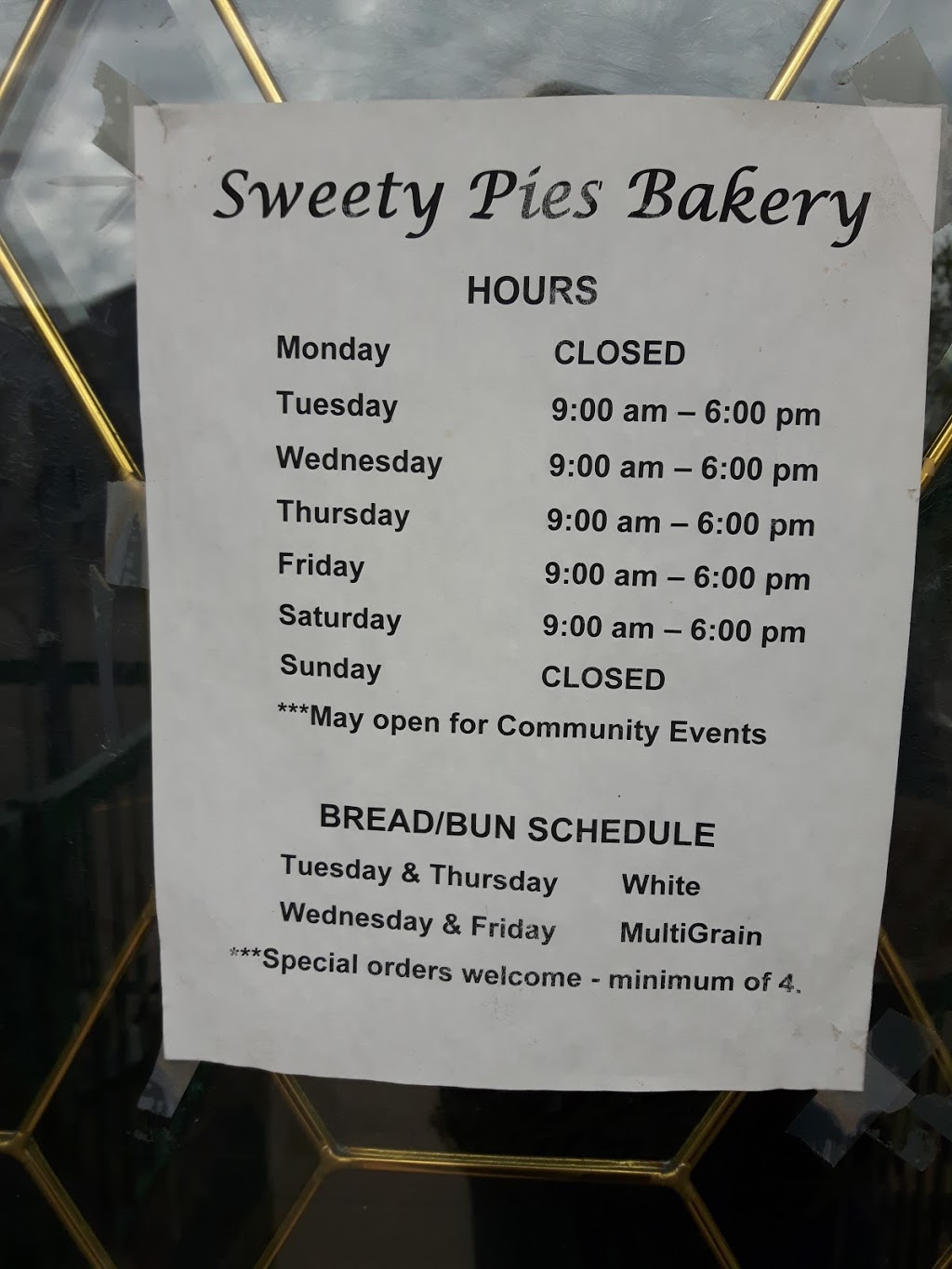 Sweety Pies Bakery | 5002 50 Ave, Millet, AB T0C 1Z0, Canada | Phone: (780) 387-5867