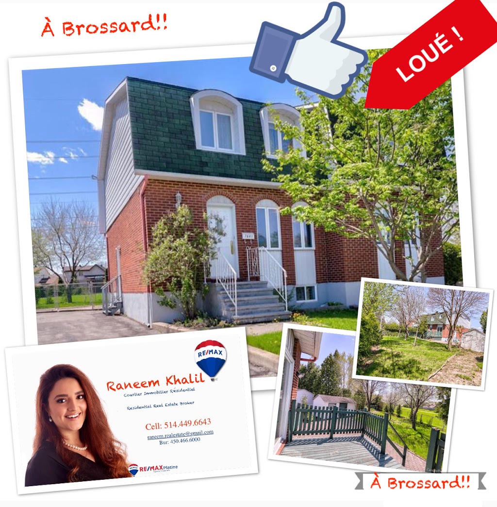 Raneem Khalil - Real Estate Broker - Courtier immobilier - REMAX | 1850 Avenue Panama bur.110, Brossard, QC J4W 3C9, Canada | Phone: (514) 449-6643