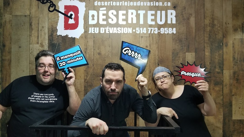 Déserteur le jeu dévasion, escape room | 2061 Chem. Gascon, Terrebonne, QC J6X 4H2, Canada | Phone: (514) 773-9584