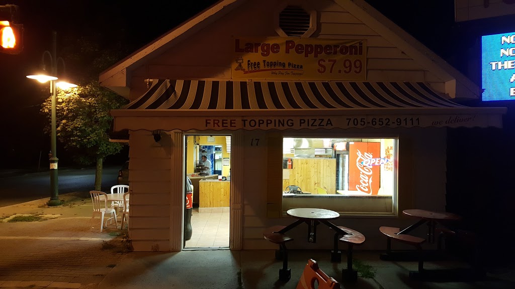 Free Topping Pizza | 17 Queen St, Lakefield, ON K0L 2H0, Canada | Phone: (705) 652-9111