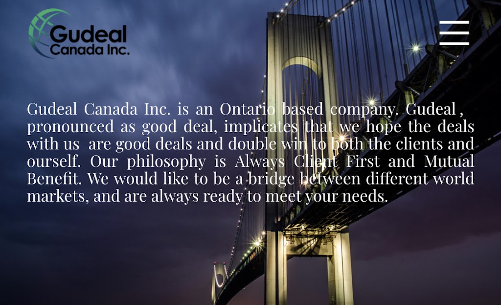 Gudeal Canada Inc. | 4060 19th Ave, Markham, ON L6C 1M2, Canada | Phone: (647) 965-4288