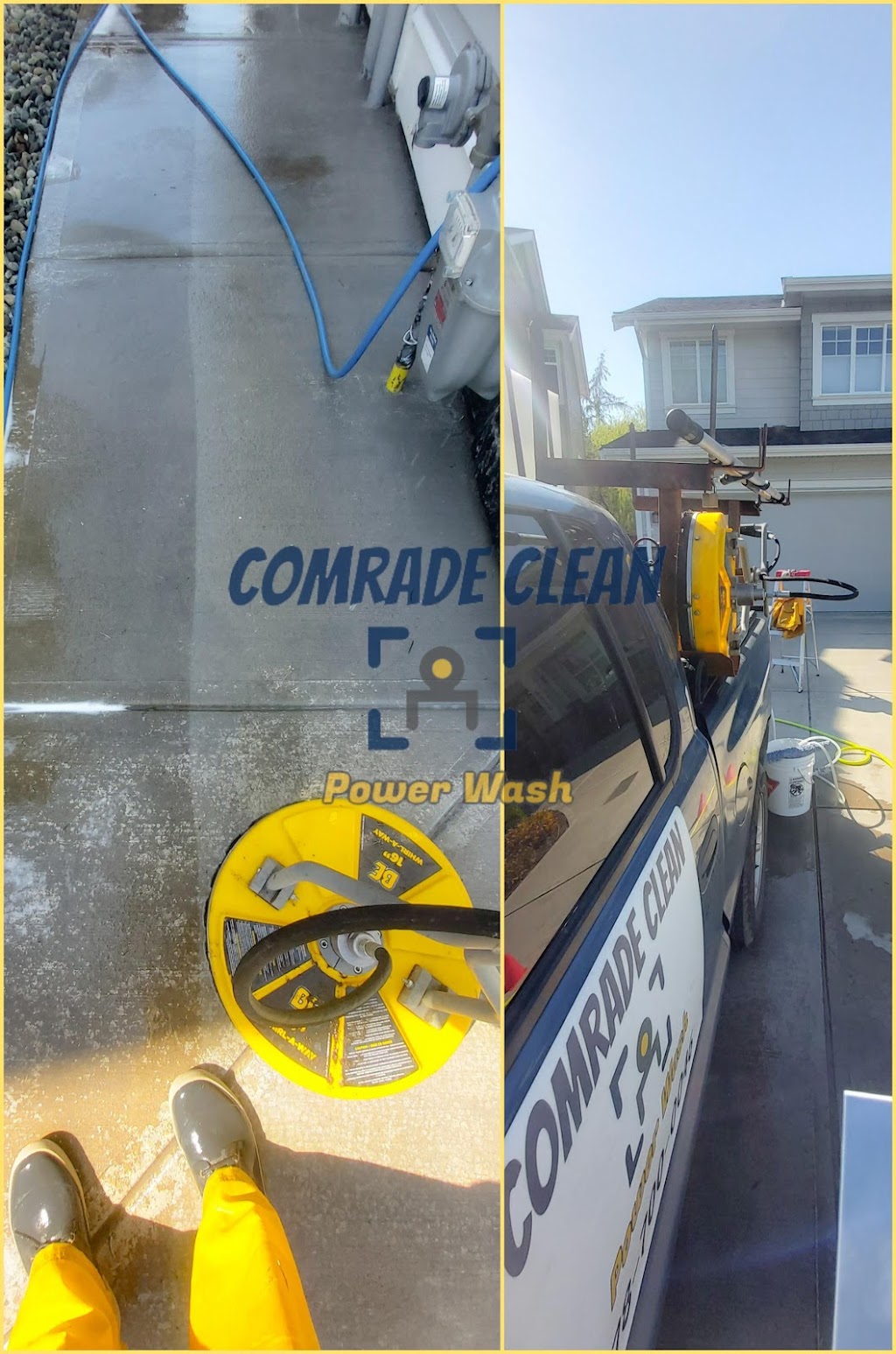 Comrade Clean Power Wash | 5331 168 St, Cloverdale, BC V3Z 1E2, Canada | Phone: (778) 700-0046